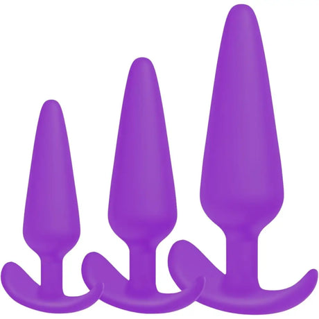 Anal Sex Toy Butt Plug Training Kit 3 Size S/m/l Silicone Set Flexible Women - Save 10% - S/m/l - Sale United Kingdom Stoke-on-trent