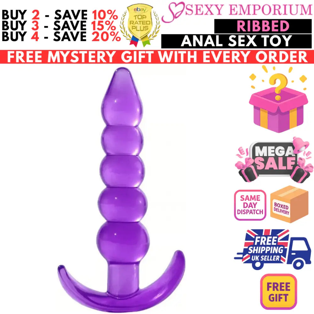 Anal Sex Toys for Women/men Ass Plug Beginner Butt Plugs Beads Dildo Vibrating - for Women/men - Original Sexy Emporium United Kingdom