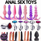 Anal Sex Toys for Women/men Ass Plug Beginner Butt Plugs Beads Dildo Vibrating - for Women/men - Original Sexy Emporium United Kingdom