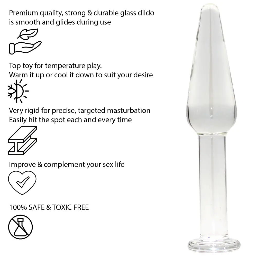 Anal Starter Xs Glass Butt Plug - Sex Toy - Save 25% - Xs - Fast Shipping - Dildos United Kingdom Stoke-on-trent