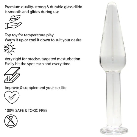 Anal Starter Xs Glass Butt Plug - Sex Toy - Save 25% - Xs - Fast Shipping - Dildos United Kingdom Stoke-on-trent