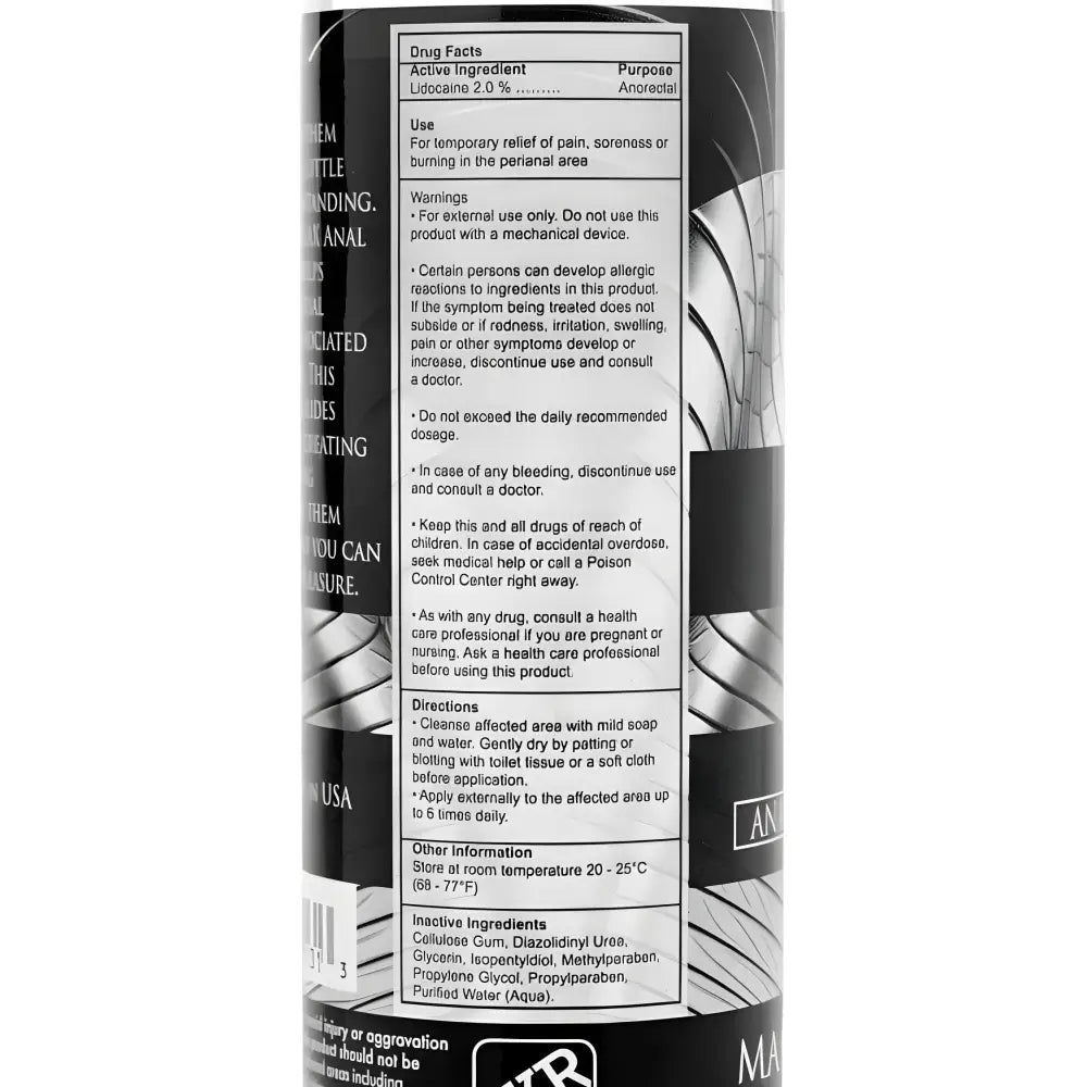 Ass Relax Desensitizing Lubricant 4.25 Oz. - Save 15% - Oz. - Fast Shipping - Sale United Kingdom Stoke-on-trent