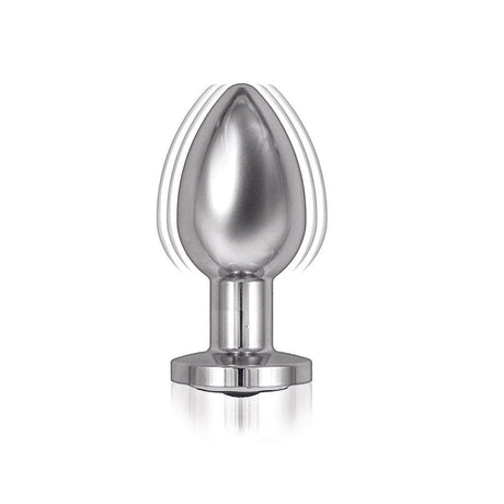 Sation Sation Remote Vibrator Butt Silver argintiu