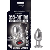 Ass Sation Remote Vibrating Butt Plug Silver - Save 30% - Fast Shipping - Anal Dildos United Kingdom Stoke-on-trent