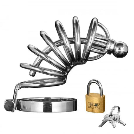 Asylum 6 Ring Locking Chastity Cage - Save 30% - Fast Shipping - Sale United Kingdom Stoke-on-trent