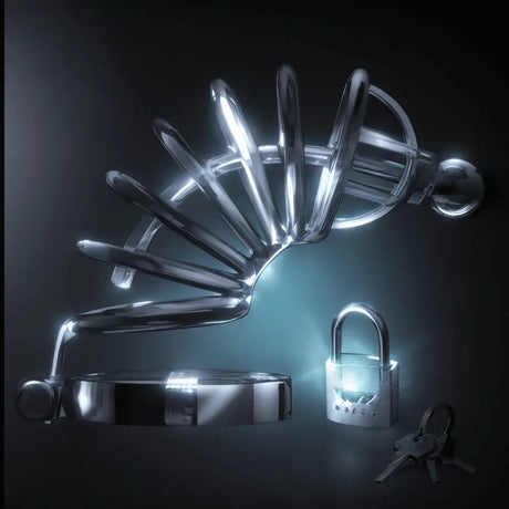 Asylum 6 Ring Locking Chastity Cage - Save 30% - Fast Shipping - Sale United Kingdom Stoke-on-trent