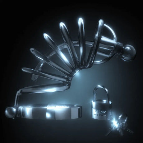 Asylum 6 Ring Locking Chastity Cage - Save 30% - Fast Shipping - Sale United Kingdom Stoke-on-trent