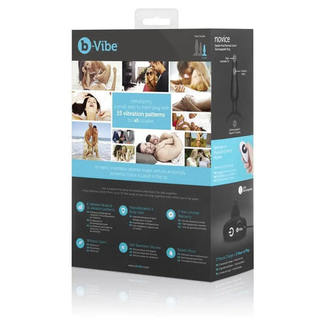 B-vibe Novice Plug Black - Sex Toys - Save 25% - B-vibe - Fast Shipping - Anal Dildos United Kingdom Stoke-on-trent