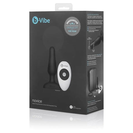B-vibe Novice Plug Black - Sex Toys - Save 25% - B-vibe - Fast Shipping - Anal Dildos United Kingdom Stoke-on-trent