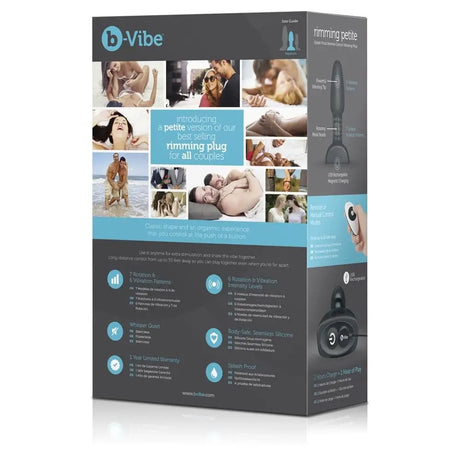 B-vibe Rimming Petite Black - Sex Toys - Save 30% - B-vibe - Fast Shipping - Anal Vibrators United Kingdom Stoke-on-trent