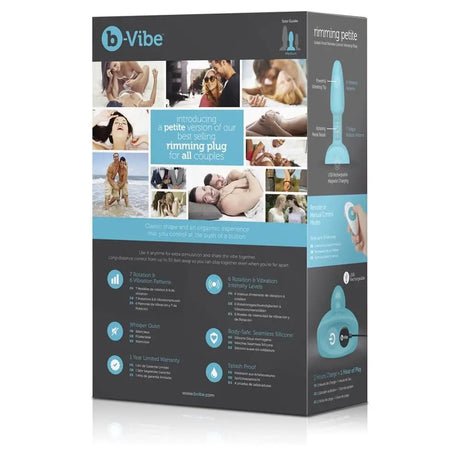 B-vibe Rimming Petite Teal - Sex Toys - Save 25% - B-vibe - Fast Shipping - Anal Vibrators United Kingdom Stoke-on-trent