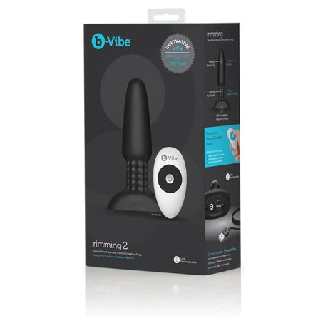 B-vibe Rimming Plug Black - Sex Toys - Save 30% - B-vibe - Fast Shipping - Anal Vibrators United Kingdom Stoke-on-trent