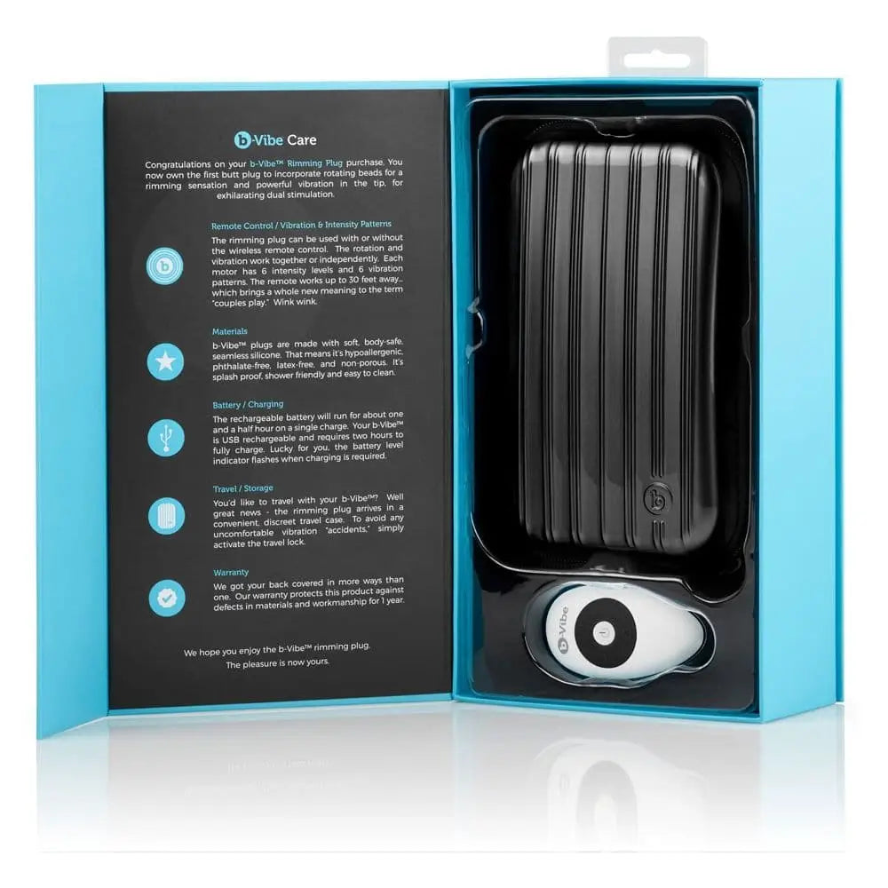 B-vibe Rimming Plug Black - Sex Toys - Save 30% - B-vibe - Fast Shipping - Anal Vibrators United Kingdom Stoke-on-trent