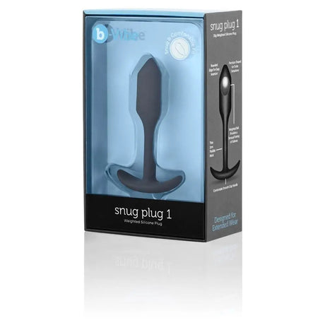 B-vibe Snug Plug 1 Black - Sex Toys - Save 25% - B-vibe - Fast Shipping - Anal Dildos United Kingdom Stoke-on-trent