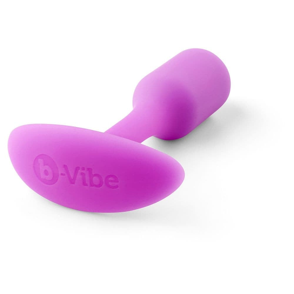 b-Vibe Snug Plug 1 Fuchsia/Silver - Sex Toys