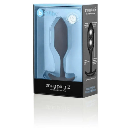 B-vibe Snug Plug 2 Black - Sex Toys - Save 25% - B-vibe - Fast Shipping - Anal Dildos United Kingdom Stoke-on-trent
