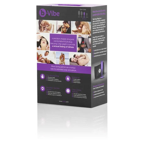 B-vibe Snug Plug 2 Purple - Sex Toys - Save 25% - B-vibe - Fast Shipping - Anal Dildos United Kingdom Stoke-on-trent