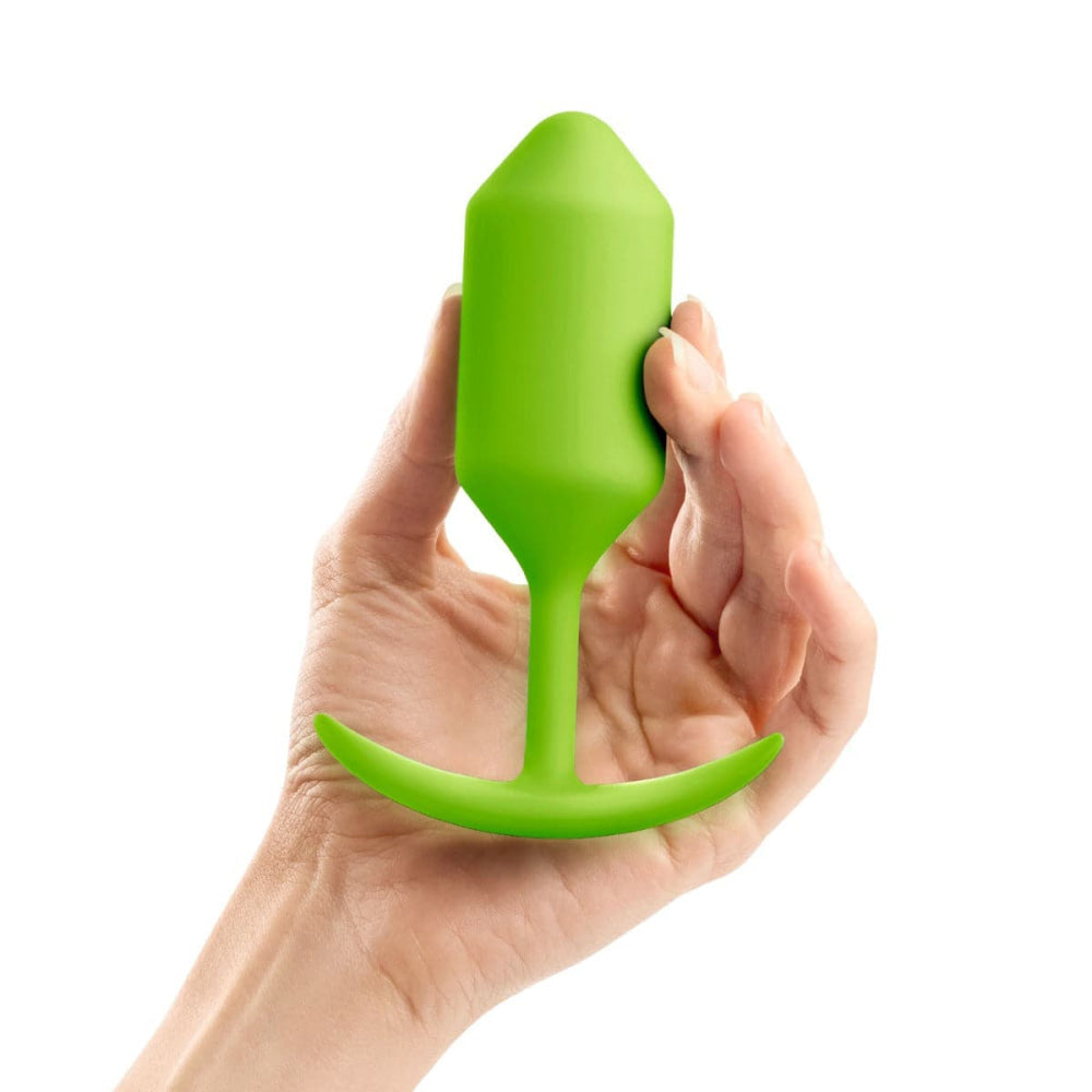 B-Vibe Snug Plug 3 Butt Plug Lime Green - Sex Toys