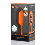 B-vibe Snug Plug 3 Butt Orange - Sex Toys - Save 25% - B-vibe - Fast Shipping - Sale United Kingdom Stoke-on-trent