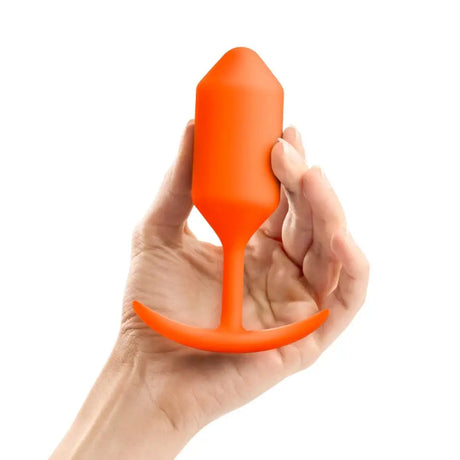 B-vibe Snug Plug 3 Butt Orange - Sex Toys - Save 25% - B-vibe - Fast Shipping - Sale United Kingdom Stoke-on-trent