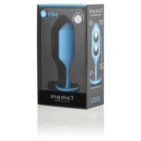 B-vibe Snug Plug 3 Teal - Sex Toys - Save 30% - B-vibe - Fast Shipping - Anal Dildos United Kingdom Stoke-on-trent