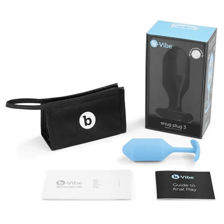 B-vibe Snug Plug 3 Teal - Sex Toys - Save 30% - B-vibe - Fast Shipping - Anal Dildos United Kingdom Stoke-on-trent