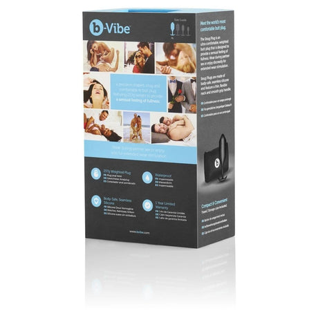 B-vibe Snug Plug 4 Black - Sex Toys - Save 30% - Anal Dildos