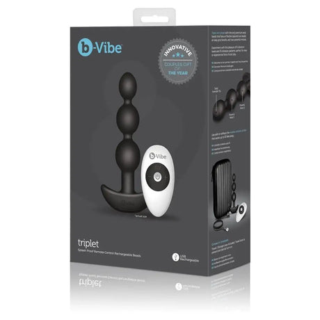 B-vibe Triplet Anal Beads Black - Save 30% - B-vibe - Fast Shipping - Vibrators United Kingdom Stoke-on-trent