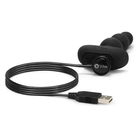B-vibe Triplet Anal Beads Black - Save 30% - B-vibe - Fast Shipping - Vibrators United Kingdom Stoke-on-trent