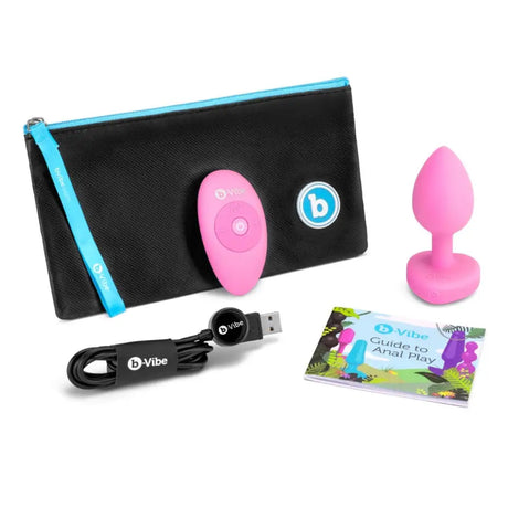 B-vibe Vibrating Heart Plug Pink S/m - Save 30% - B-vibe S/m - Fast Shipping - Vibrator United Kingdom Stoke-on-trent