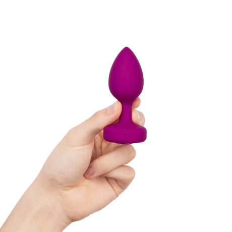 B-vibe Vibrating Jewel Plug S/m Fuschia - Save 25% - B-vibe S/m - Fast Shipping - Vibrator United Kingdom Stoke-on-trent