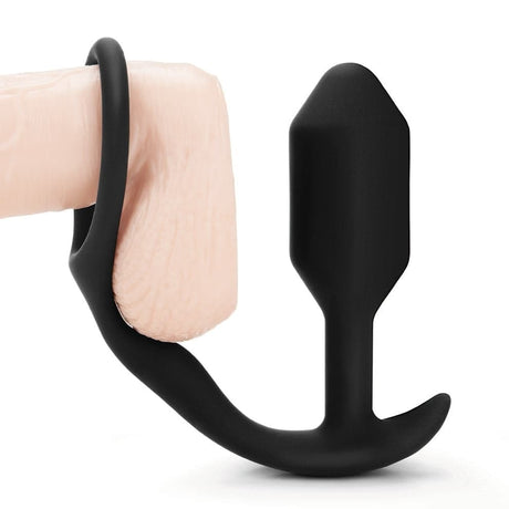 B-vibe Vibrating Snug and Tug Butt Plug Medium - Sex Toys - Save 30% - Sale