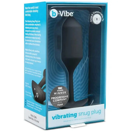 B-vibe Vibrating Snug Plug 5 Black - Save 15% - Fast Shipping - Anal Vibrators United Kingdom Stoke-on-trent