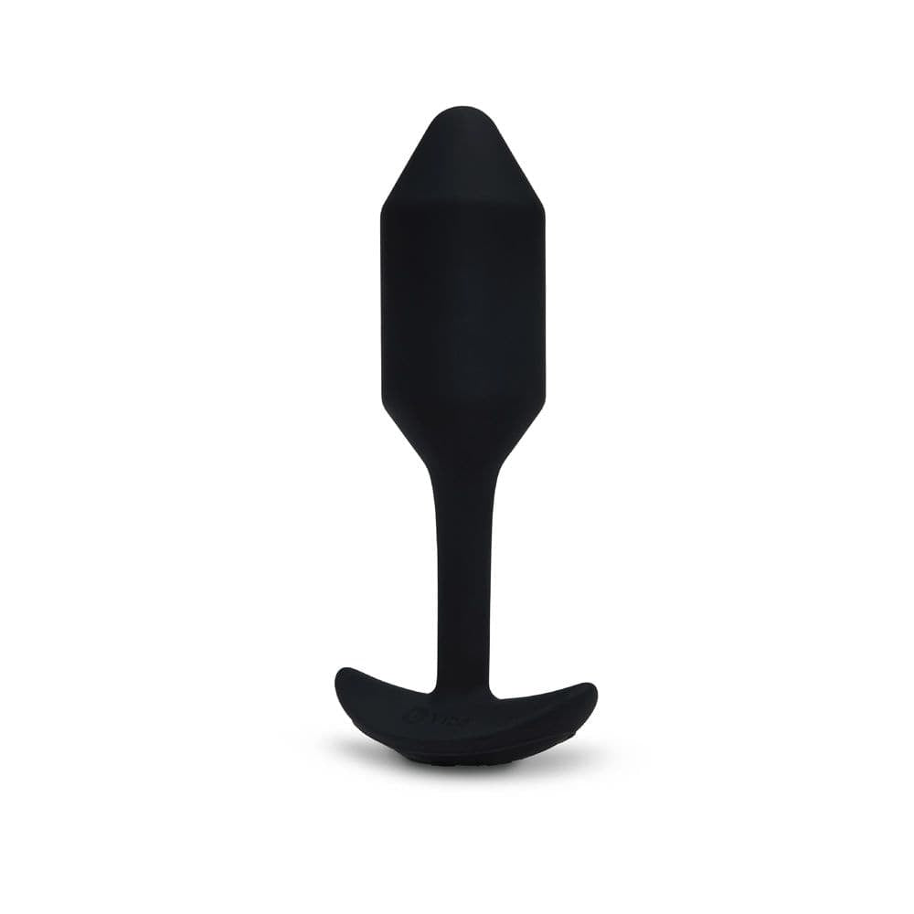 b-Vibe Vibrating Snug Plug Black Medium - Sex Toys