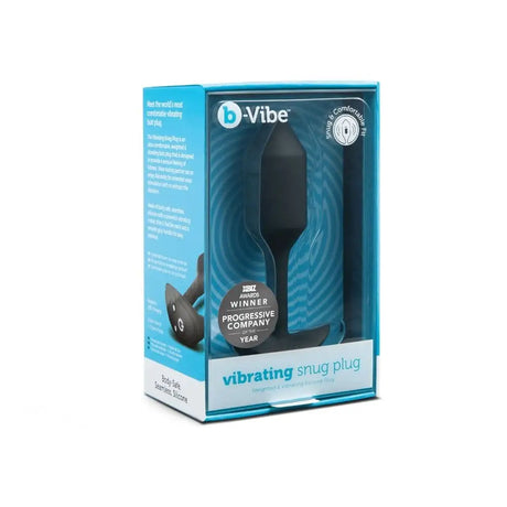 B-vibe Vibrating Snug Plug Black Medium - Sex Toys - Save 30% - B-vibe - Fast Shipping - Sale United Kingdom Stoke-on-trent