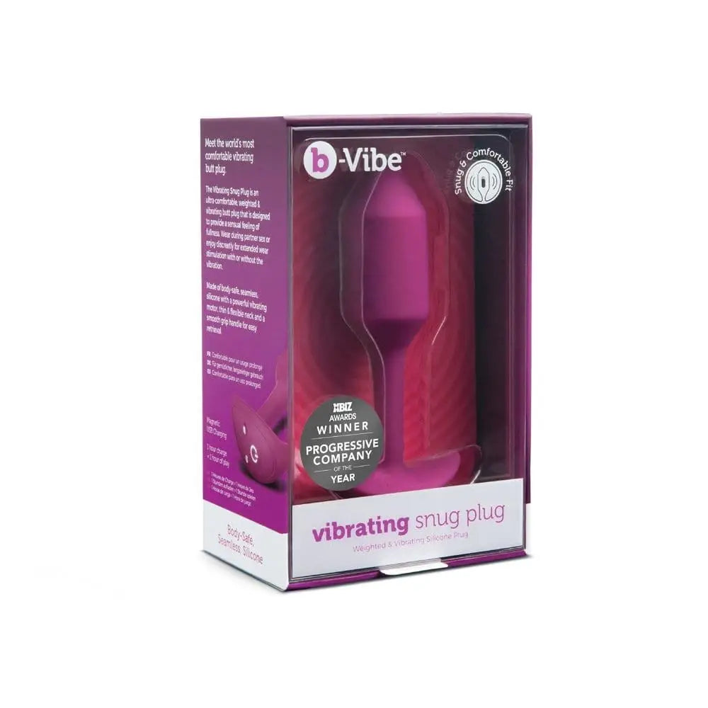 B-vibe Vibrating Snug Plug Rose Medium - Sex Toys - Save 30% - B-vibe - Fast Shipping - Sale United Kingdom Stoke-on-trent