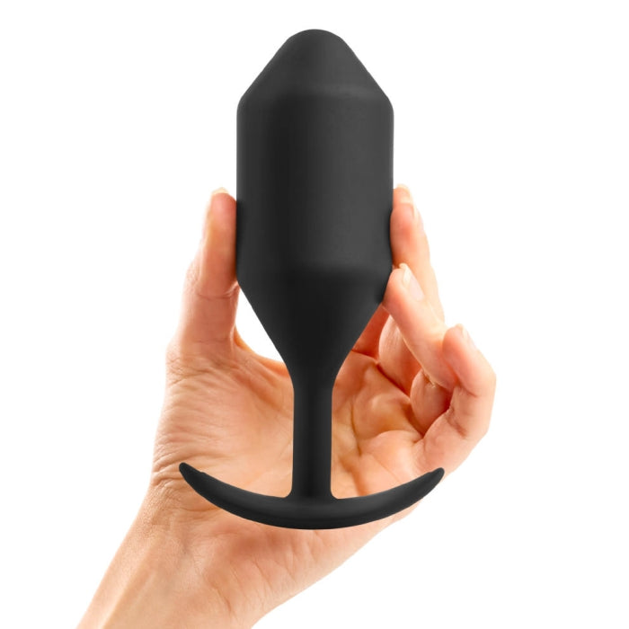 B-Vibe Vibrating Snug Plug 5 Black