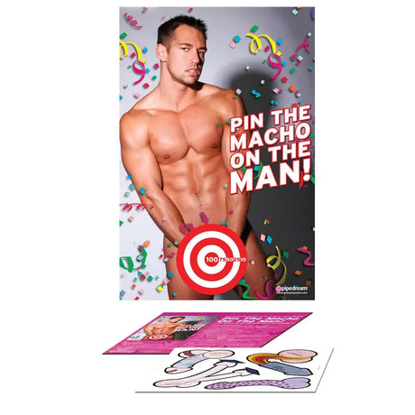 Bachelorette Party Favors Pin the Macho on Man - Save 25% - the on - Fast Shipping - Sale United Kingdom Stoke-on-trent