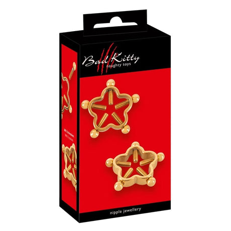 Bad Kitty Golden Flower Nipple Jewellery - Save 25% - Sale
