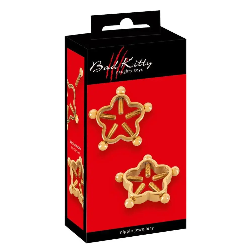 Bad Kitty Golden Flower Nipple Jewellery - Save 25% - Fast Shipping - Sale United Kingdom Stoke-on-trent