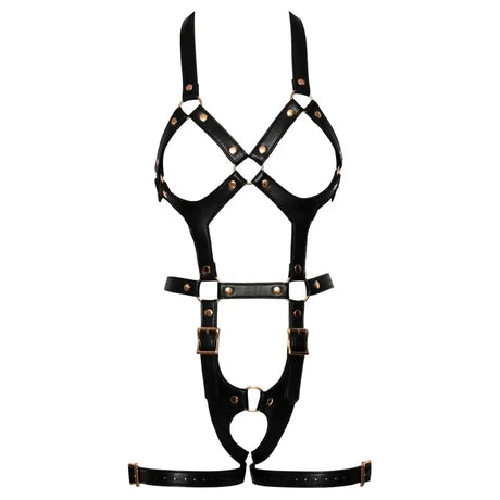 Bad Kitty Leather Look Body Harness - Fast Shipping - Sale United Kingdom Stoke-on-trent