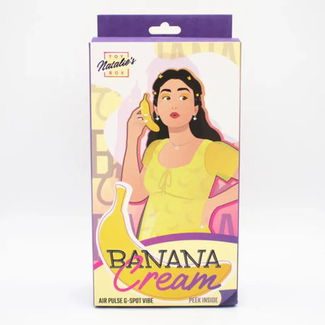 Banana Cream Air Pulse & G-spot Vibrator - G-spot - Fast Shipping - United Kingdom Stoke-on-trent