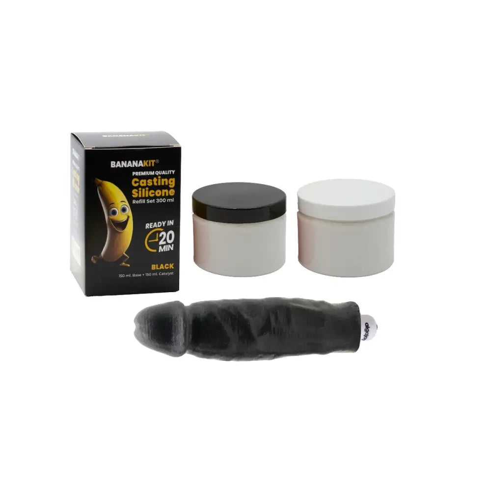 Bananakit Casting Silicone Refill Set 300ml Black - Save 15% - Dildos United Kingdom Stoke-on-trent