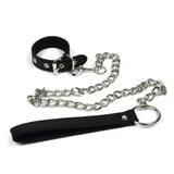 Bdsm Faux Leather Cock Collar and Metal Leash - Bondage Collars - Save 15% - Bdsm - Fast - Sale United Kingdom Stoke-on-trent