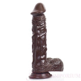 Big Lad 8 Inch Realistic Dildo Brown - Save 15% - Fast Shipping - United Kingdom Stoke-on-trent