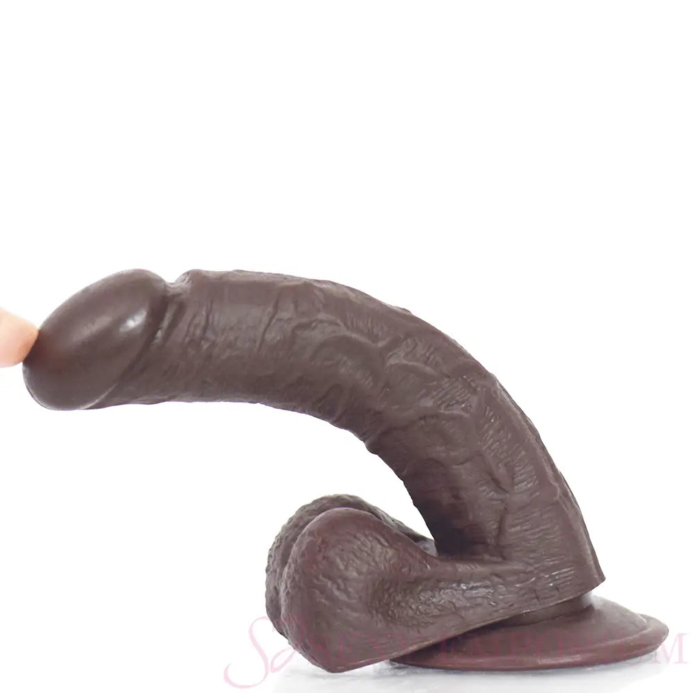 Big Man 8 Inch Dildo Brown - Dildos - Save 15% - Fast Shipping - United Kingdom Stoke-on-trent