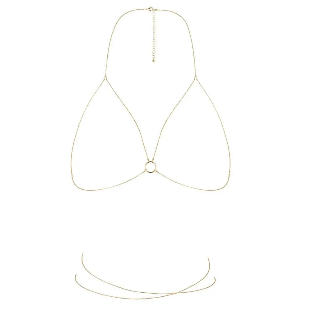 Bijoux Indiscrets Magnifique Bra Chain Gold - Save 25% - Fast Shipping - Sale United Kingdom Stoke-on-trent