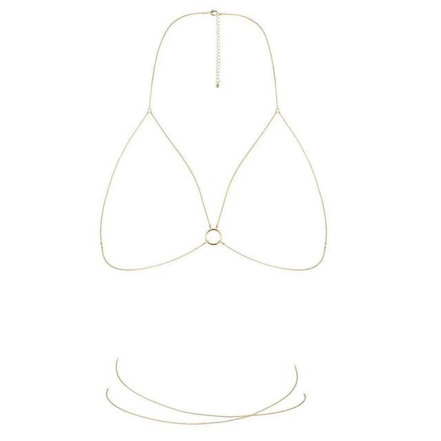 Bijoux Indiscrets Magnifique Bra Chain Gold - Save 25% - Fast Shipping - Sale United Kingdom Stoke-on-trent
