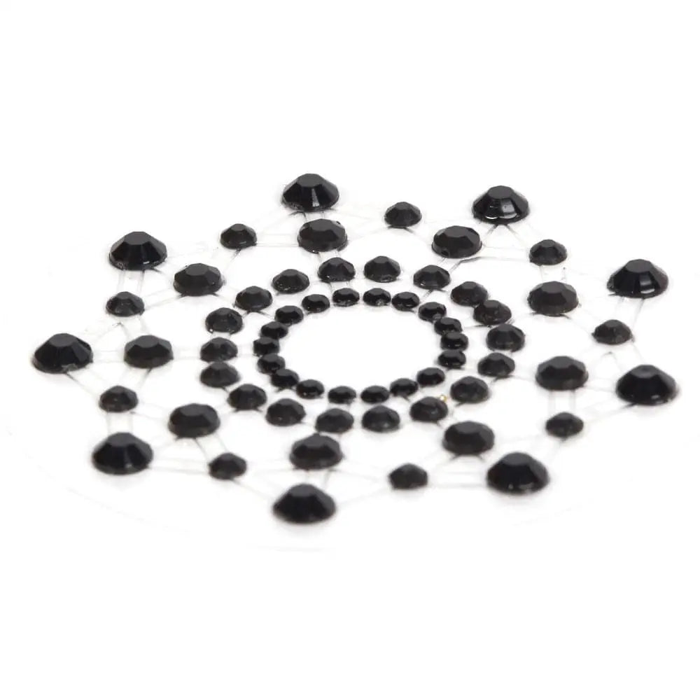 Bijoux Indiscrets Mimi Rhinestone Pasties Black - Save 25% - Fast Shipping - Sale United Kingdom Stoke-on-trent