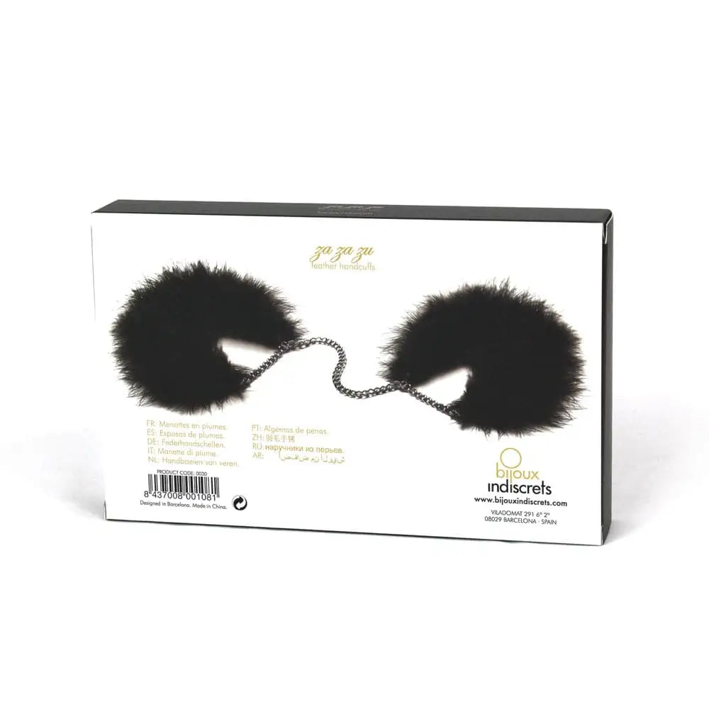 Bijoux Indiscrets Za Zu Feather Handcuffs - Save 25% - Fast Shipping - Sale United Kingdom Stoke-on-trent